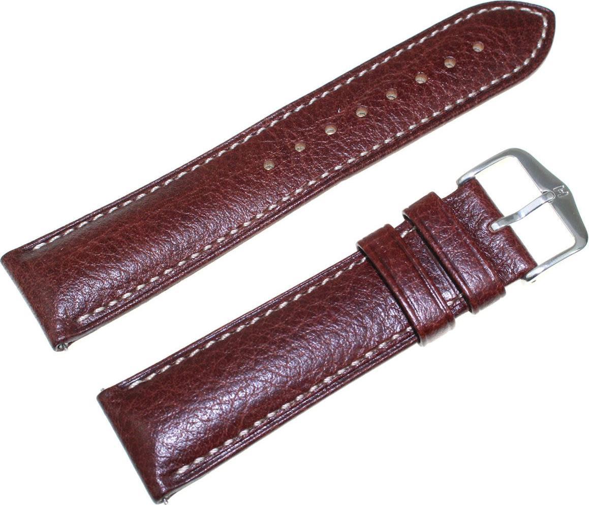 Hirsch Brązowy pasek skórzany 22 mm HIRSCH Boston 01302010-2-22 (L)