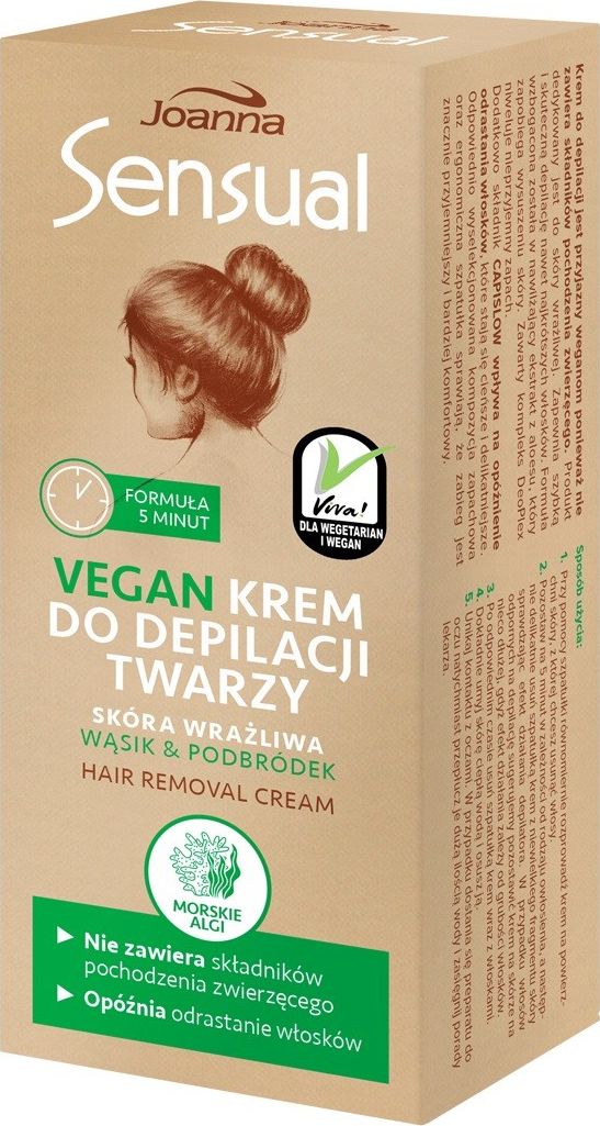 Joanna Krem do depilacji twarzy Sensual Vegan 20g