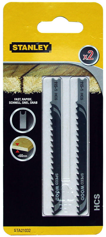 Stanley Brzeszczoty do wyrzynarki U 2szt. do drewna STA21032