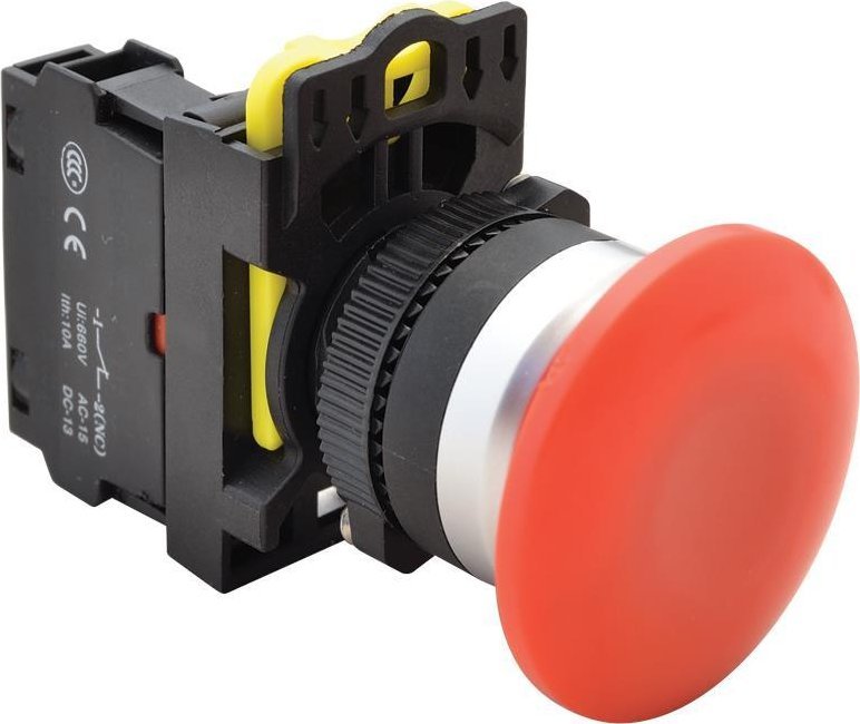 Tracon Electric Przycisk grzybkowy NYG3-MR czerwony