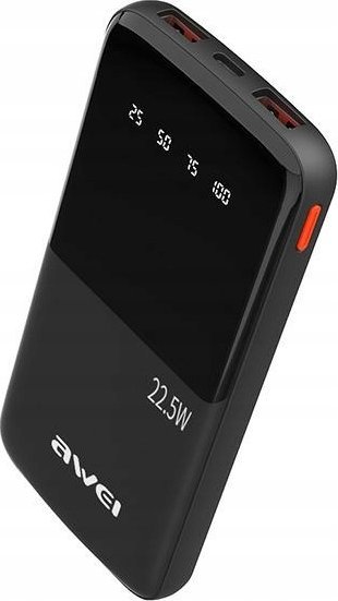 Powerbank Awei AWEI PowerBank P10K 10000 mAh 22.5W czarny/black