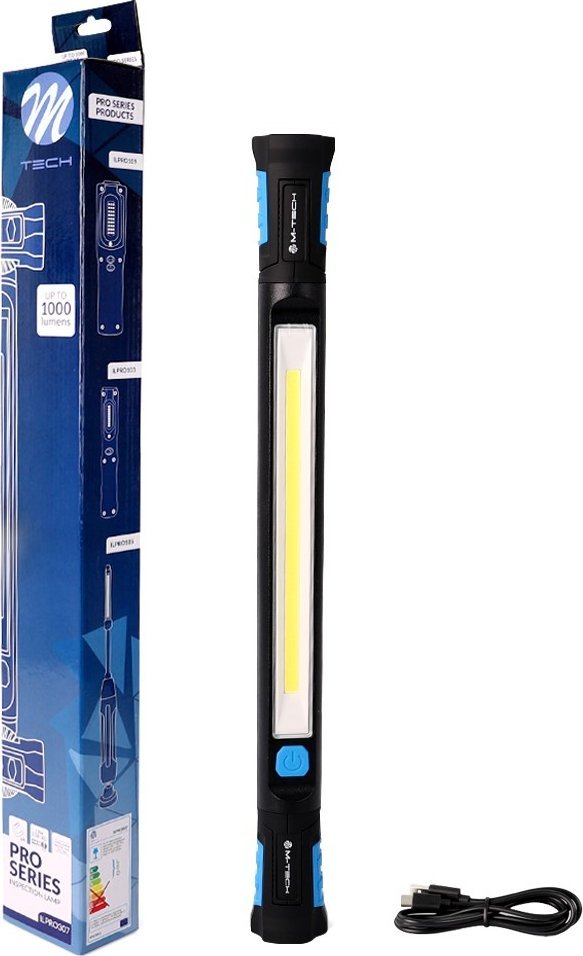 M-Tech Lampa warsztatowa akumulatorowa LED łamana ILPRO307