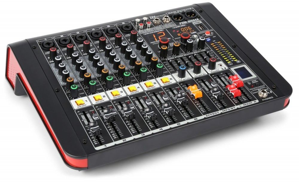 Powermikser 6-kanałowy PDM-M604A Power Dynamics one size