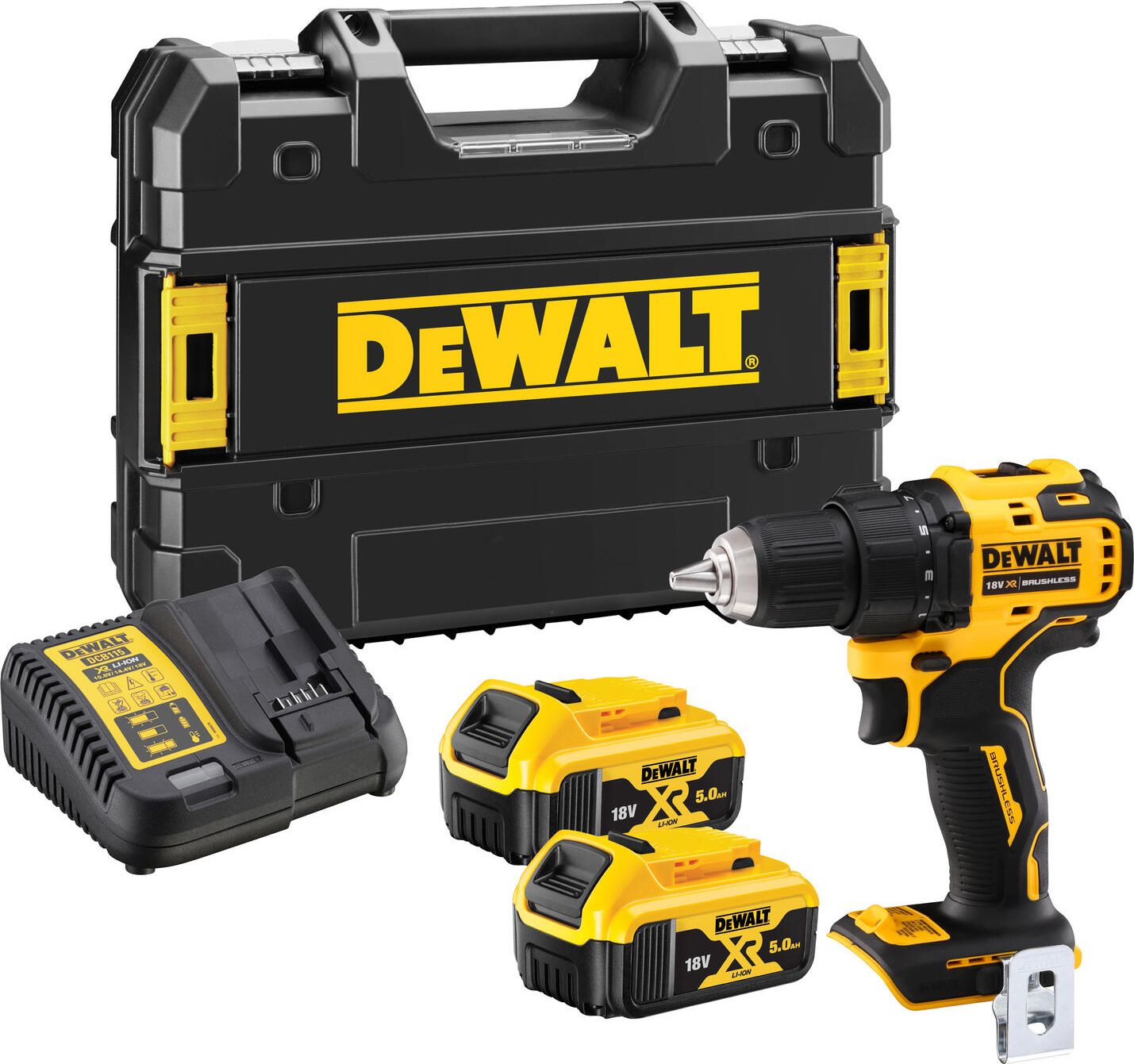 Wiertarko-wkrętarka Dewalt DCD708P2T 18 V 2 x akumulator 5 Ah