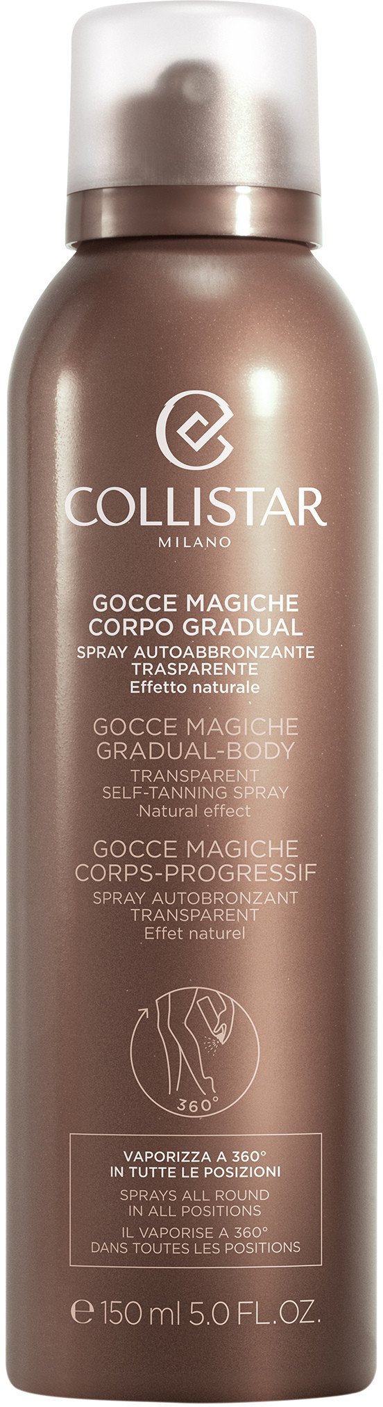 Skaidrus savaiminio įdegio purškiklis Collistar, 150 ml