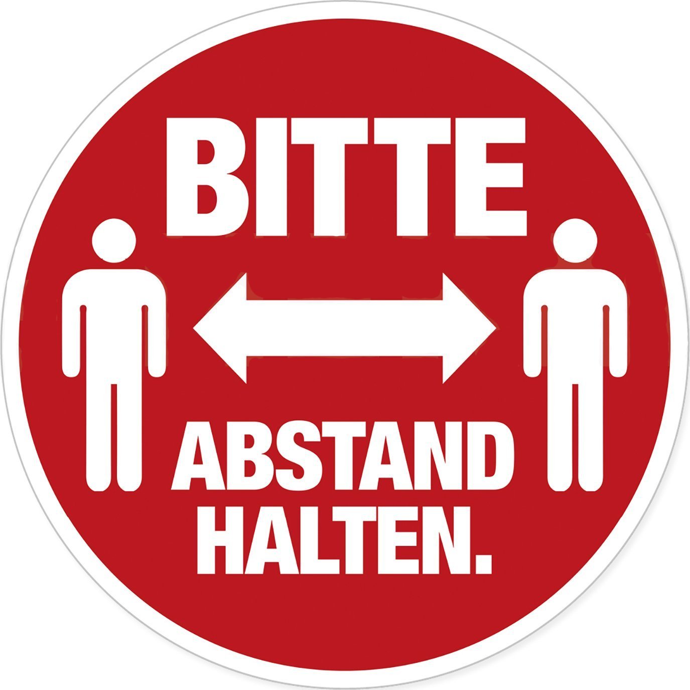 Herma HERMA Hinweisetiketten Abstand rot/weiß Text/Pict. 5St.