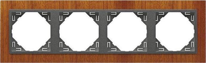 Efapel EFAPEL ARBORE RAMKA 4-KROTNA MAHOŃ GRAFIT 90940 TMS