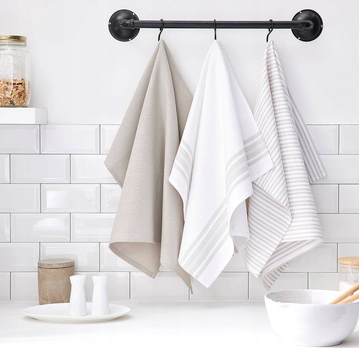 TODAY Ściereczki kuchenne bawełniane Casual, 3 sztuki, 50 x 70 cm