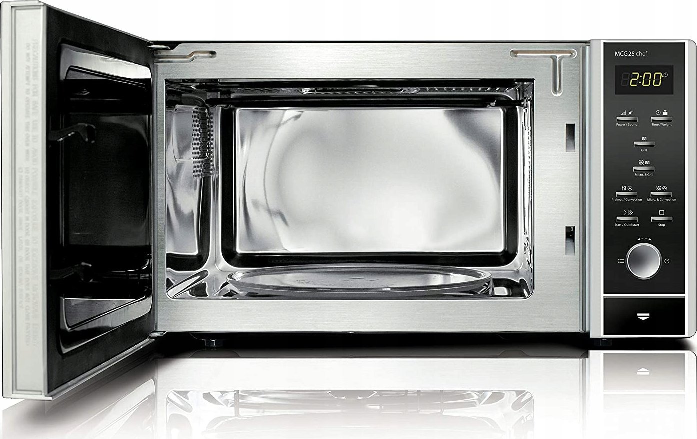 Kuchenka mikrofalowa Caso Caso | Microwave orkaitė | MCG 25 | Free standing | 25 L | 900 W | Convection | Grilis | Juodas