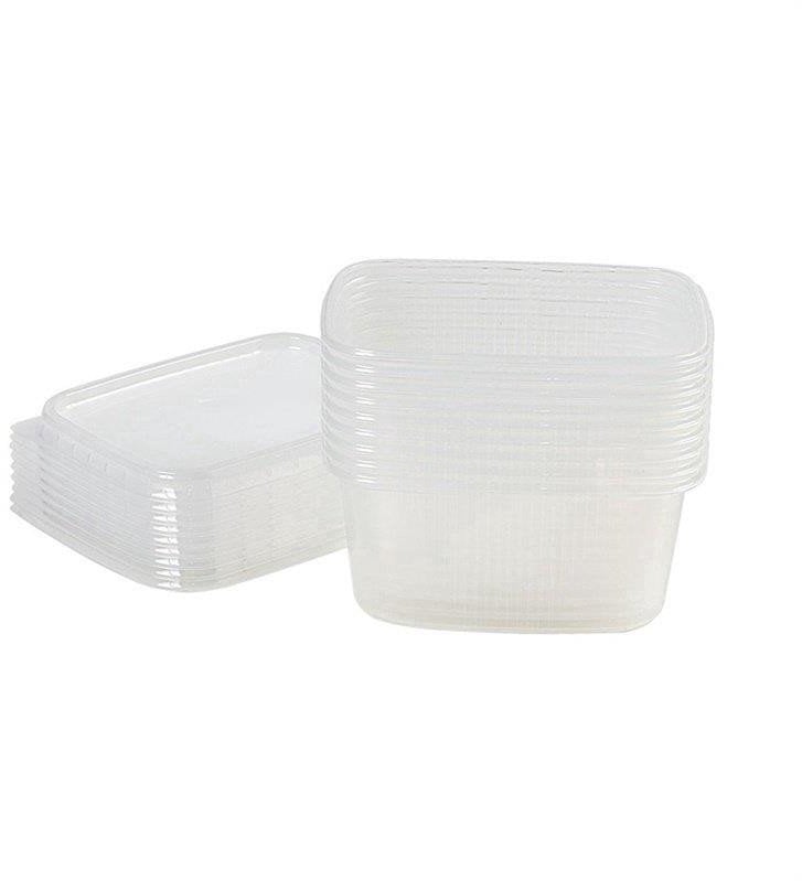 DISPOSABLE CONTAINERS SET WITH LID 0.35L