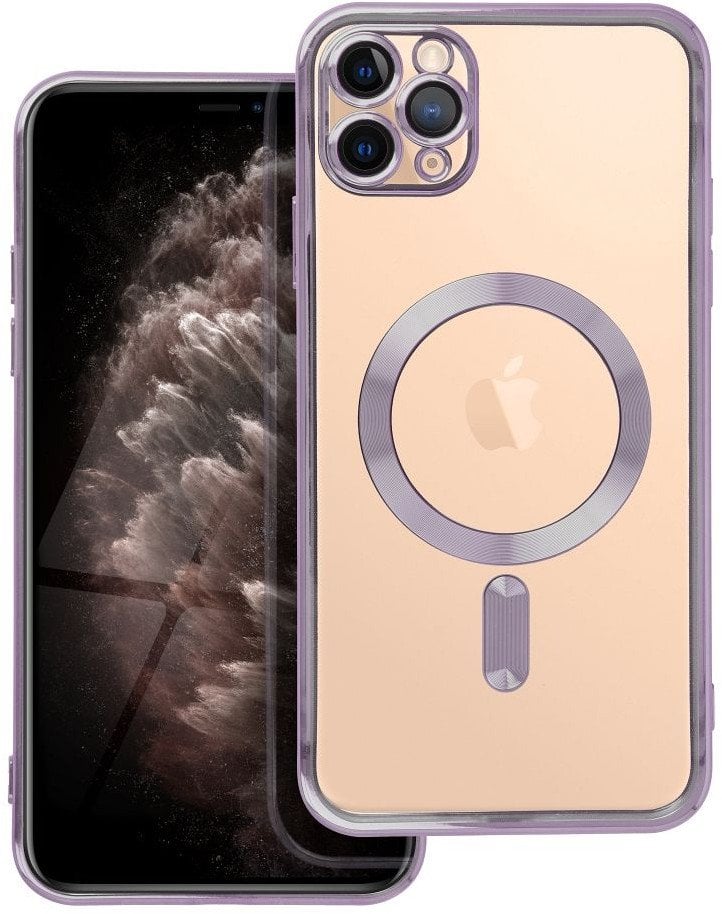 Futerał ELECTRO MAG COVER kompatybilny z MagSafe do IPHONE 11 Pro Max fioletowy