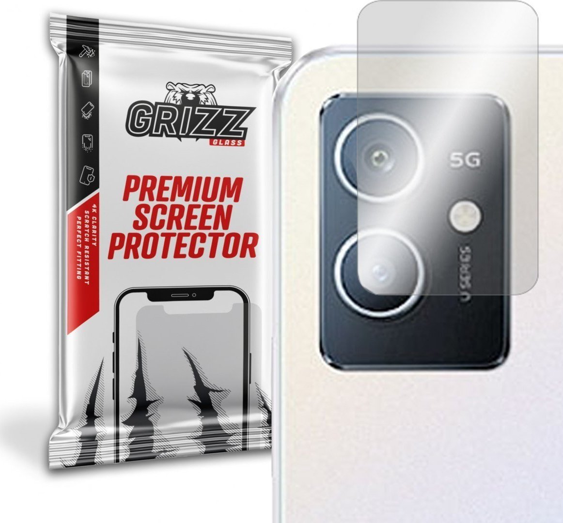 GrizzGlass Szkło hybrydowe na aparat Grizz Vivo IQOO U5e