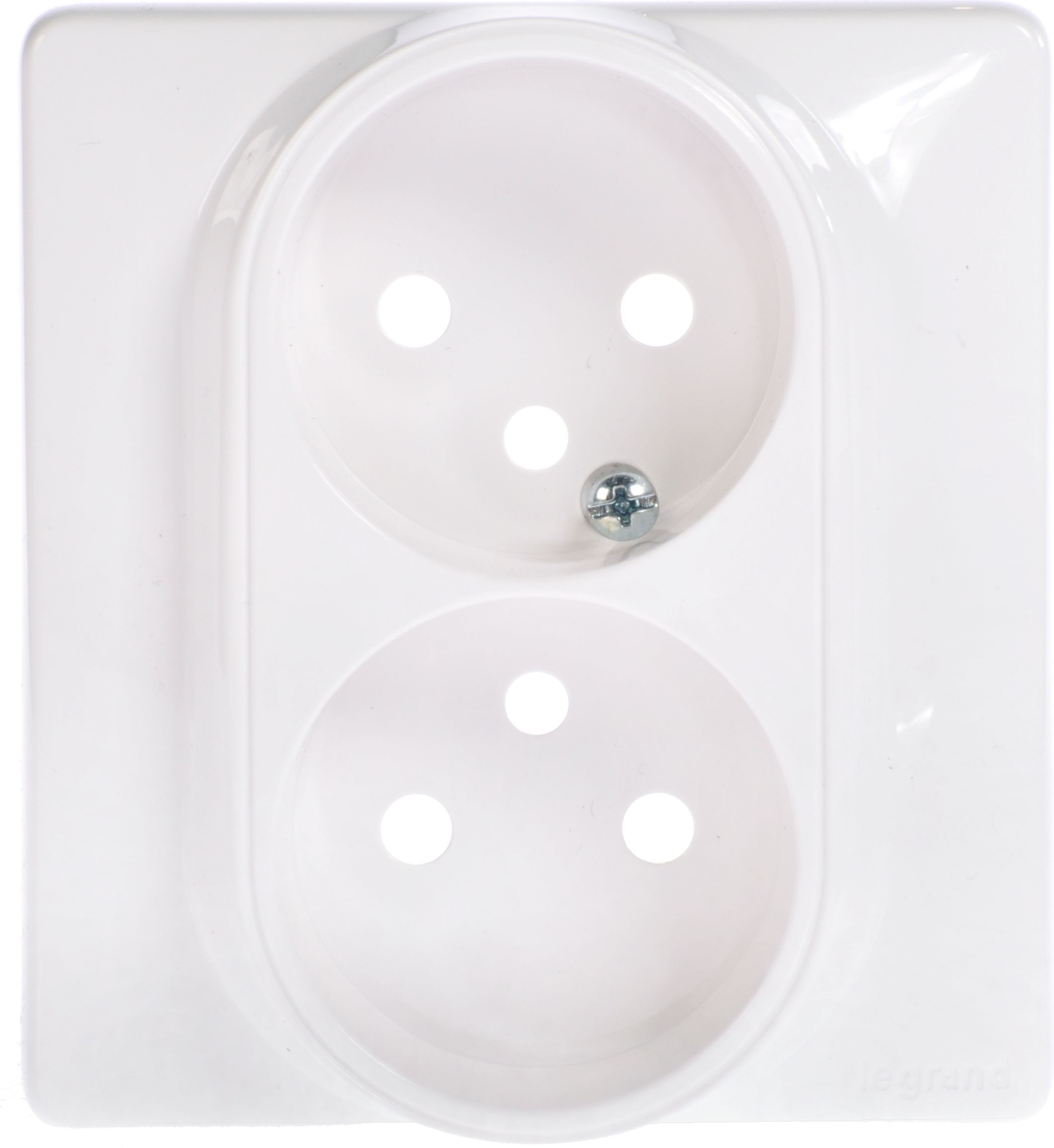 Legrand Plakietka gniazda podwójnego CELIANE biała - 068647