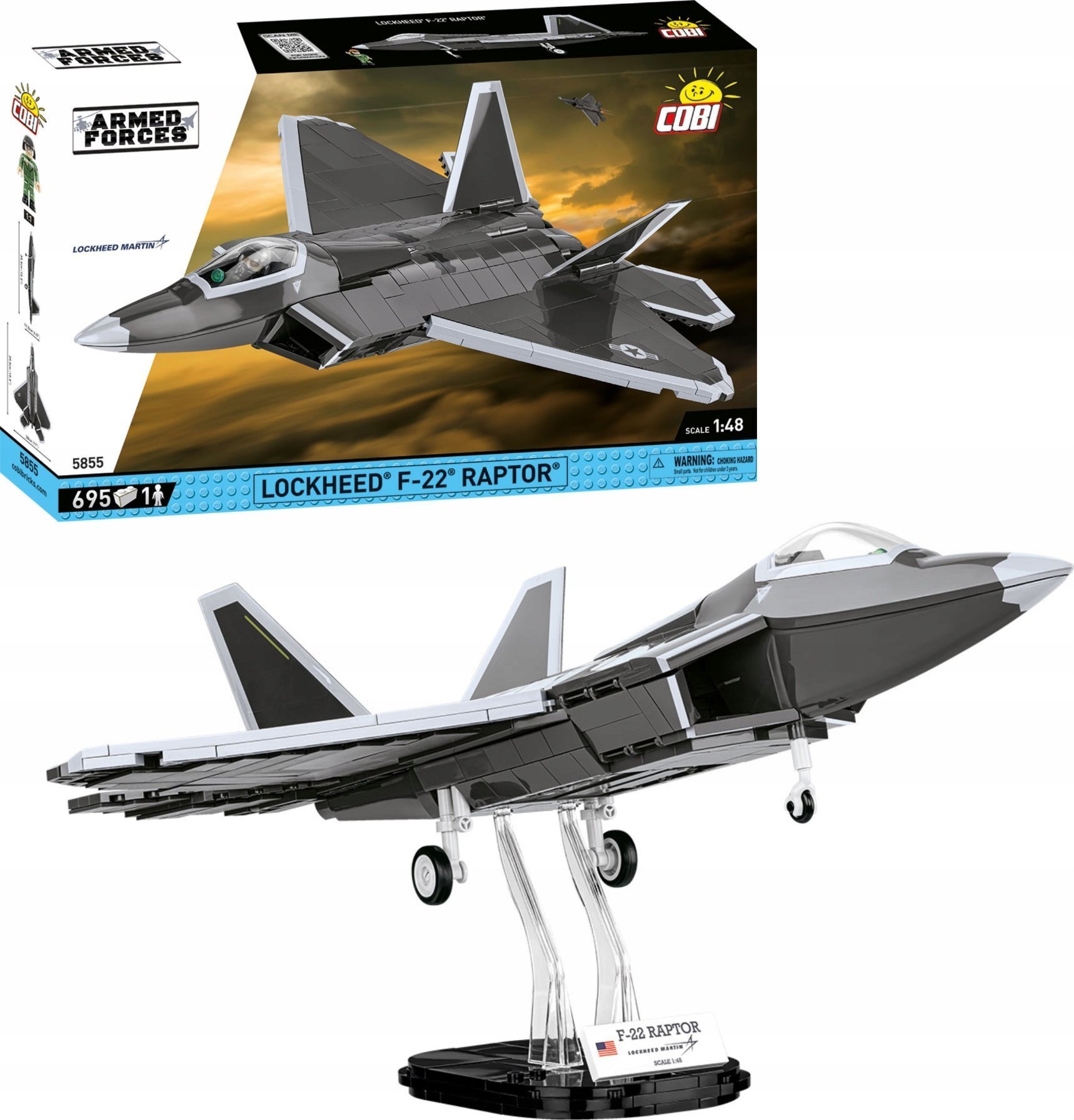 Cobi Klocki Armed Forces Lockheed F-22 Raptor (GXP-914620)