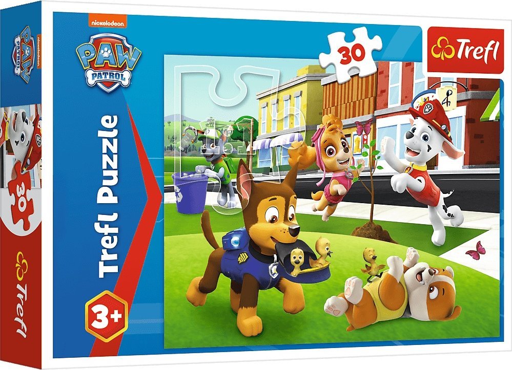 Trefl Puzzle 30 elementów Pieski w akcji Psi Patrol Paw Patrol