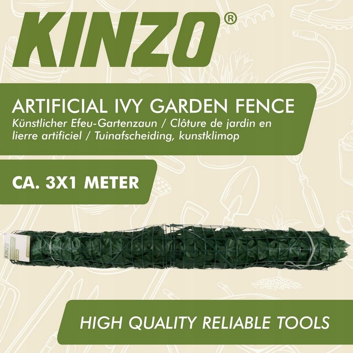 ZIELONA ŚCIANA 3x1M