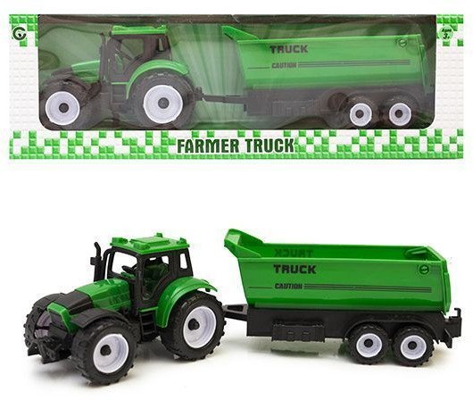 Traktor z przyczepą