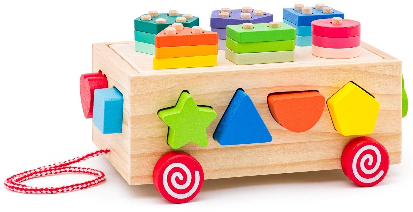 WOODYLAND Wózek z klockami 3w2 91988 19888