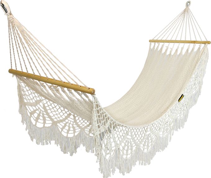 Koala Hamak z drążkiem boho, ecru CC-2C