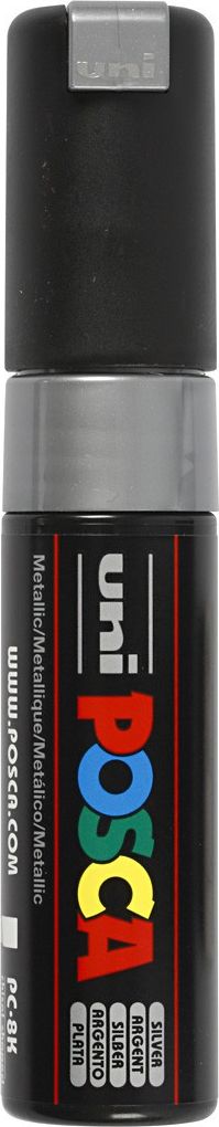 Marker Posca srebrny 8 mm