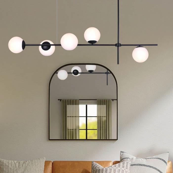 Lampa wisząca Kaja Wisząca lampa modernistyczna VUELTA K-4738 czarny zwis molekuły