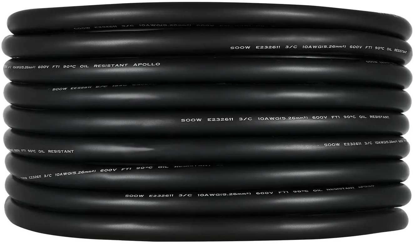 Przewód elektryczny 10AWG 30,5m miedziany 6 mm kabel zasilający premium