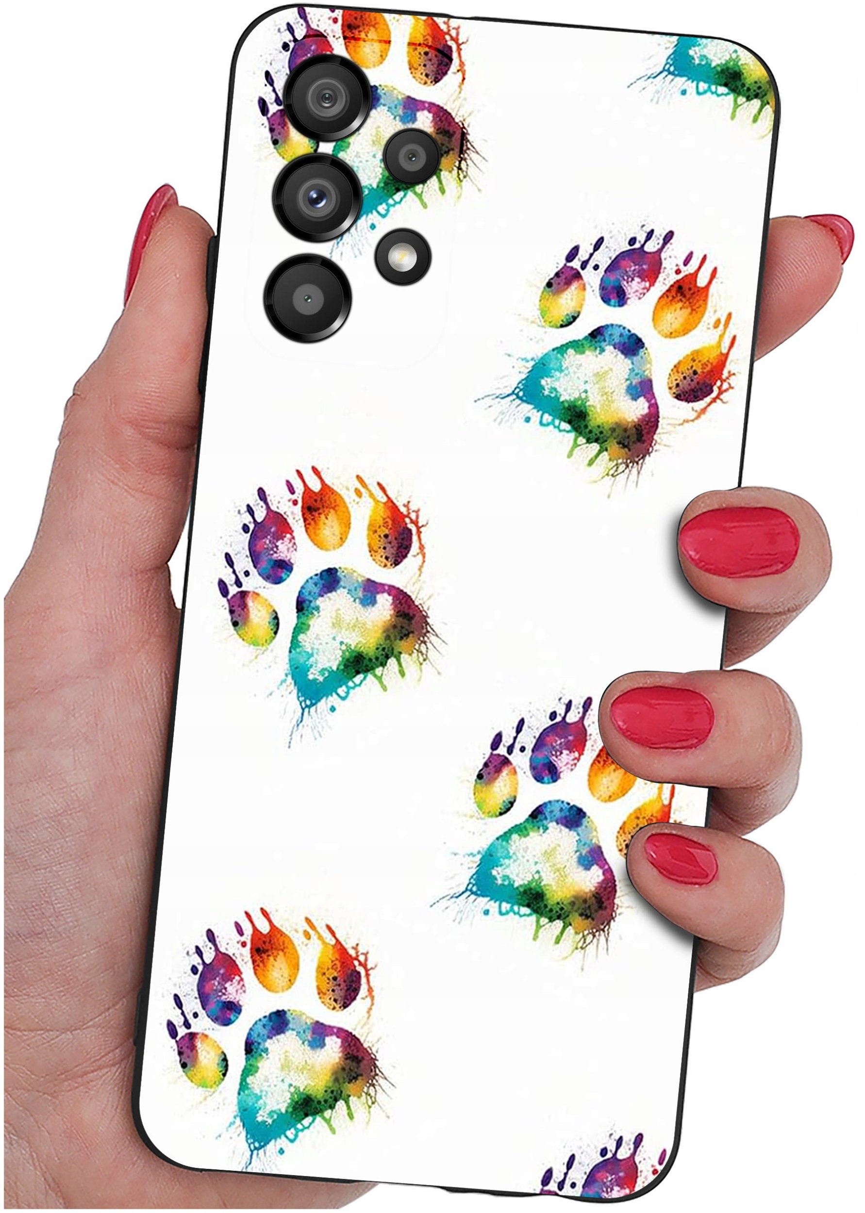 Etui do Samsung A32 4G | WZORY | SILIKONOWE MATT SZKŁO 9H