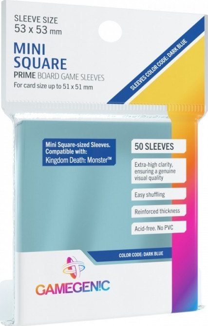 Gamegenic Gamegenic: Prime Mini Square-Sized Sleeves (53x53 mm), 50 sztuk