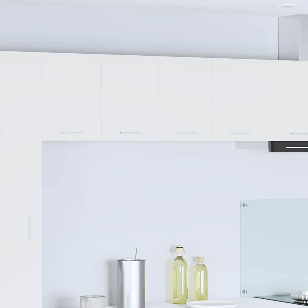 vidaXL Szafka wisząca z półką Riga 2 pcs Biały 60 x 31 x 40 cm