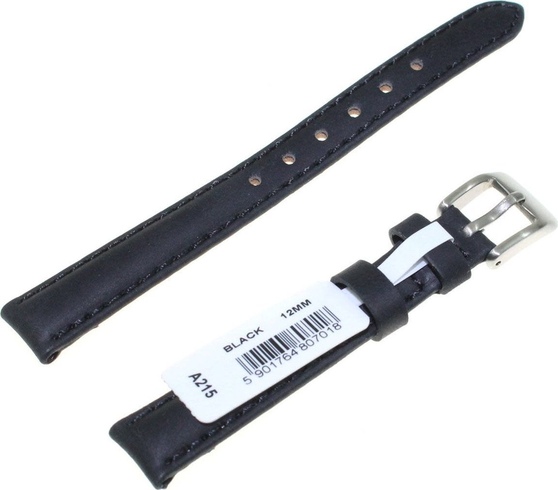 Chermond Skórzany pasek do zegarka 12 mm Chermond A215.12 czarny
