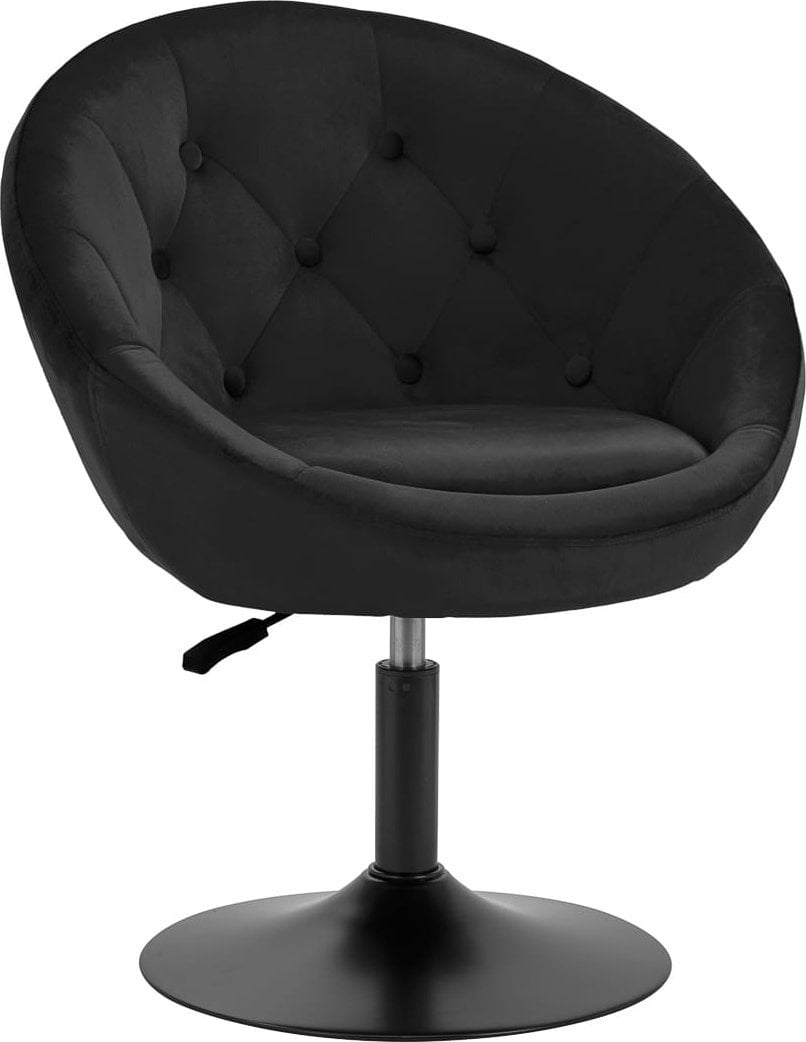 Activeshop 4Rico fotel obrotowy QS-BL12B aksamit czarny