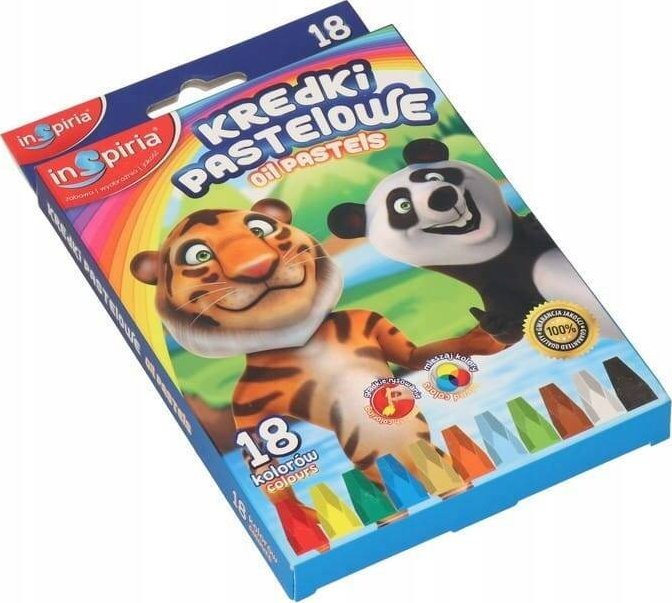 SCHEMAT Kredki pastelowe 18 kolorów