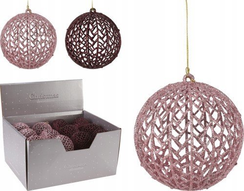 Koopman Bombka na choinkę ażurowa nietłukąca 10 cm 1szt