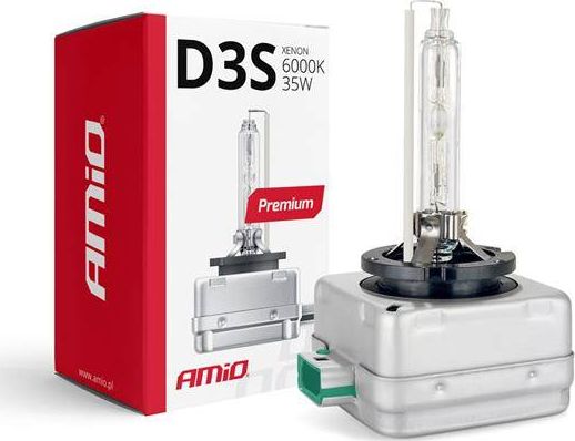 AMiO Żarówka ksenonowa, żarnik xenon D3S 6000K Premium