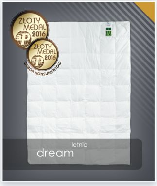 AMZ Kołdra puch gęsi 155x200 cm DREAM letnia