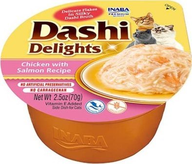 Inaba Foods INABA Dashi Delights Łosoś - Przysmak dla kotów - 70g