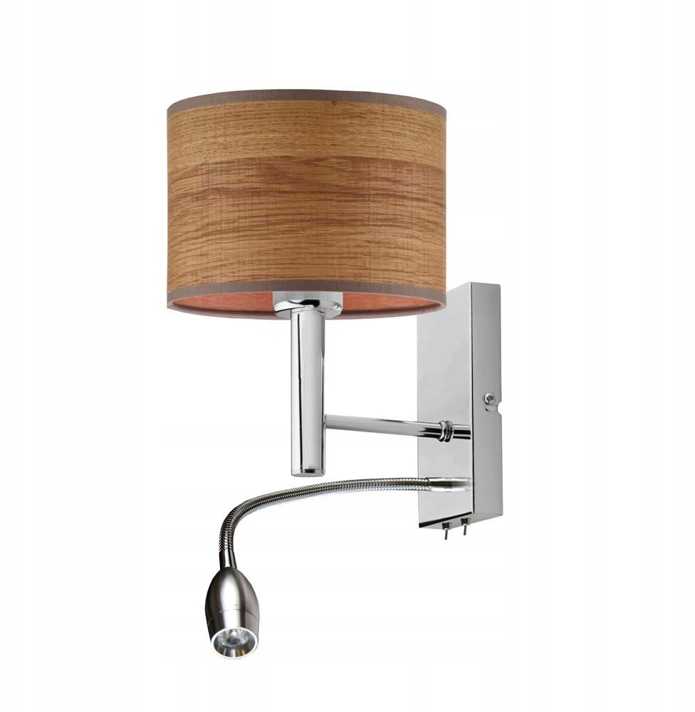 Lampka ścienna 2-płomienna do salonu FLORYDA ECO z dodatkowym oświetleniem LED