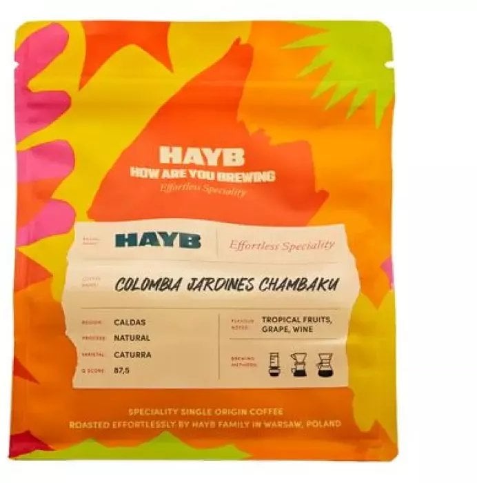 Kawa ziarnista HAYB Kawa ziarnista Colombia Jardines Chambaku Natural Filter 250 g