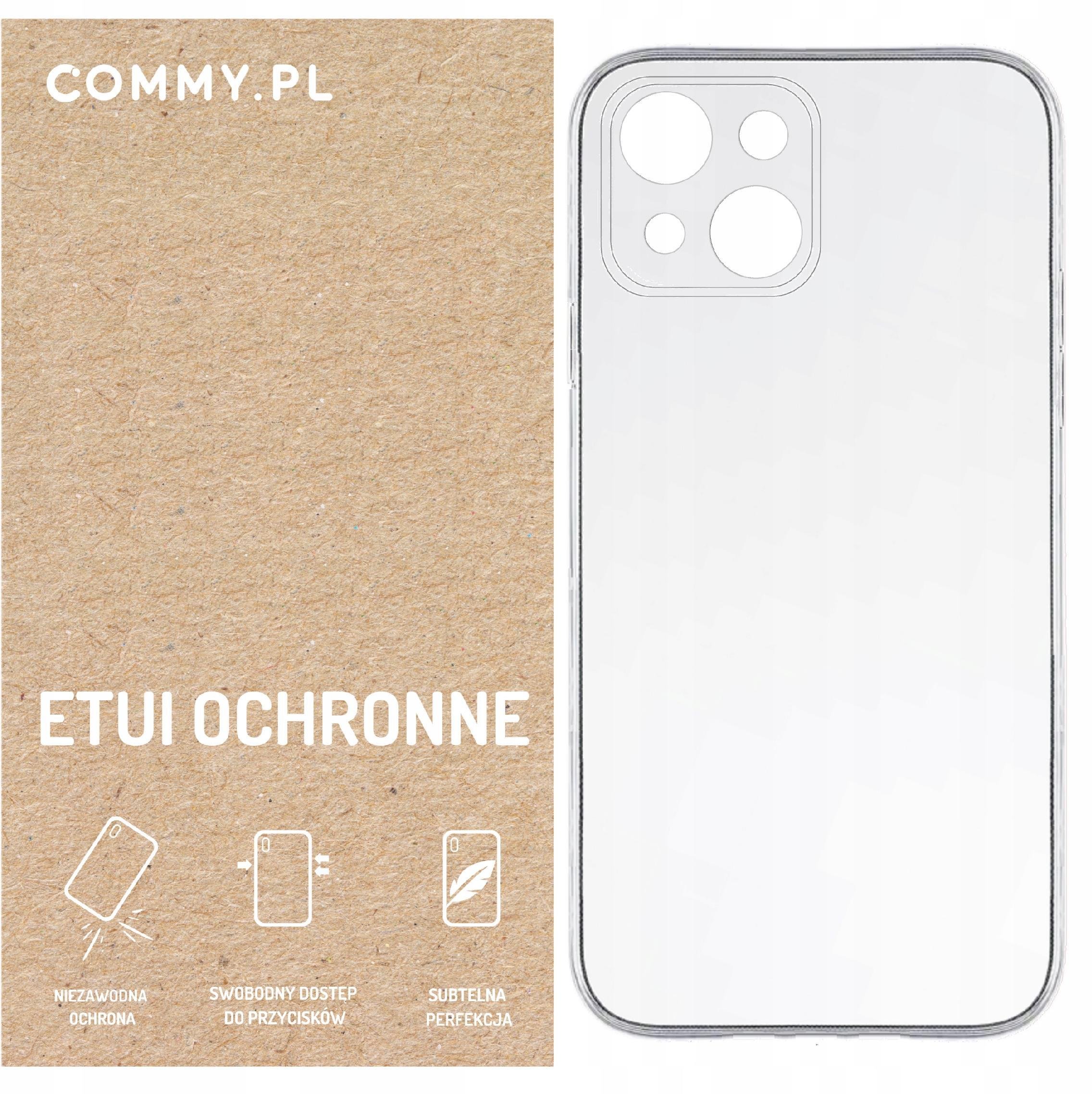 Przezroczyste etui COMMY Slim 2 mm - styl i ochrona dla iPhone 15 Plus