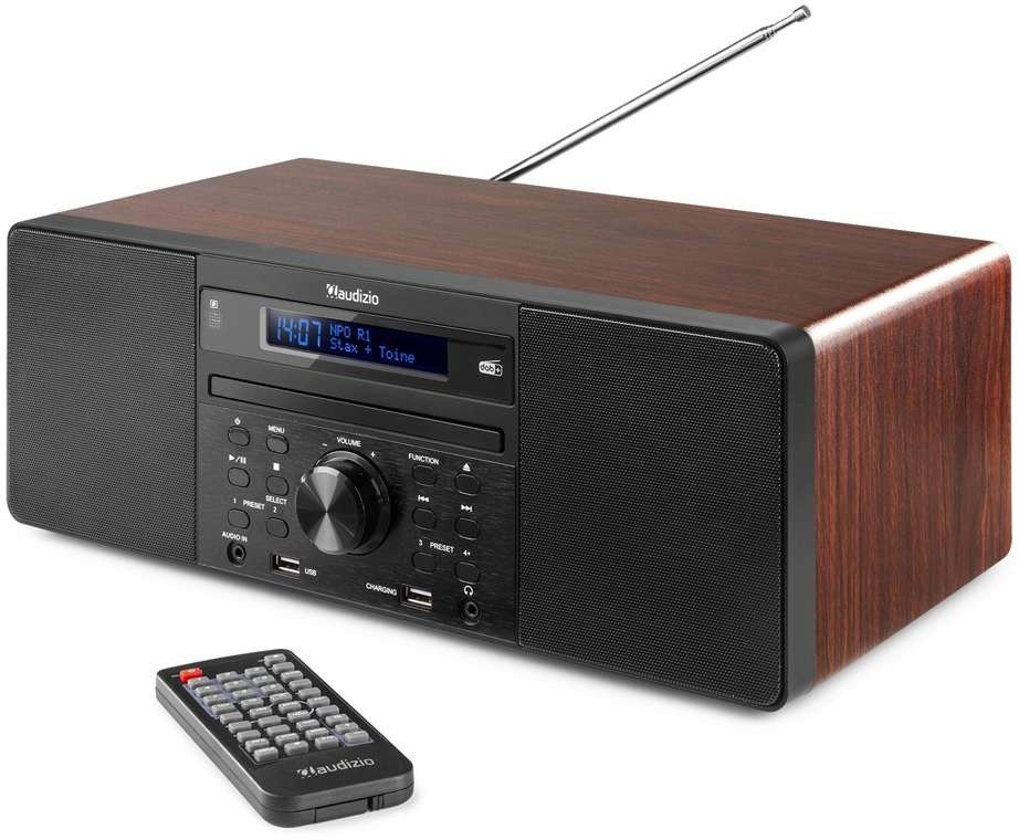 System muzyczny PRATO ALL-IN-ONE USB CD / DAB+ brązowy Audizio one size