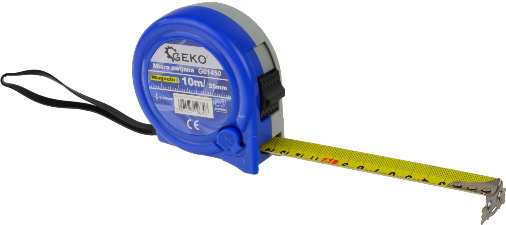 Geko Miara zwijana 10mx25mm z magnesem(6/60)