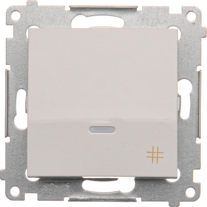 Kontakt-Simon Łącznik krzyżowy podświetlany biały - DW7L.01/11