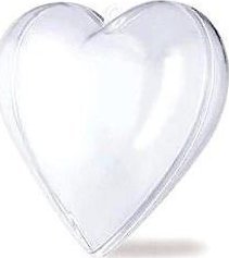 Party Deco Serce transparentne 10mm 5szt