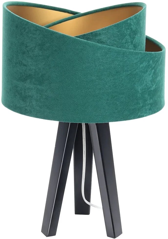 Lampa stołowa GEMSTONE zielona/złota/czarna BPS KONCEPT