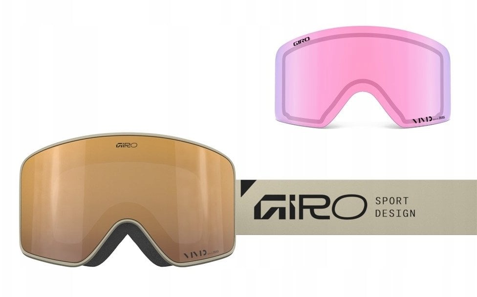 Giro Gogle zimowe GIRO METHOD STONE STACKED (Cylindrical) (Lustrzana szyba kolorowa VIVID-Carl Zeiss PETROL 19-42% S2 + Lustrzana szyba kolorowa VIVID