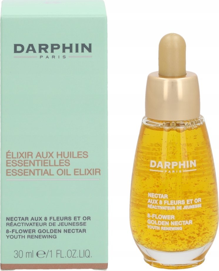 Darphin Darphin, Essential Oil Elixir - 8-Flower Golden Nectar, Non-Comedogenic, Nourishes & Smooths, Morning & Night, Oil, For Face & Neck, 30 ml For