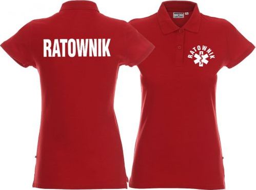 LPP - Promostars Koszulka Polo damska RATOWNIK czerwona