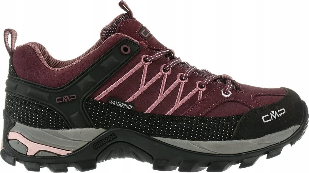 Buty trekkingowe damskie CMP Rigel Low WP bordowe r. 36