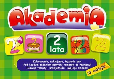 Akademia 2 lata + 32 naklejki