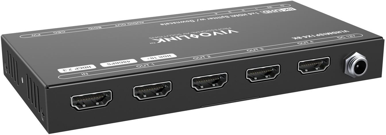 Šakotuvas Vivolink HDMI splitter 1x4, 8K@60Hz